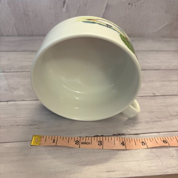 Vintage Retro 1980's Soup Bowl Mug with Kids Playing Summer Picnic  (SKU: 159MI) - Picture 4 of 4